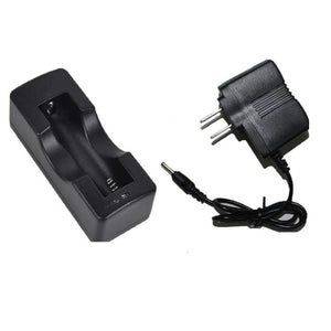 Ourspop OU06 Intelligent Rapid 5.5 x 2.5mm DC + Battery Charger for 18650 Flashlight (US Plug)