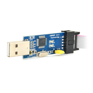 USBASP USBISP Downloader Programmer for 51 AVR - Blue + Black