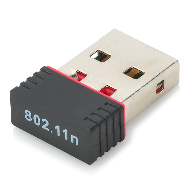 Mini 150Mbps Wireless Adapter Network LAN Card - Black