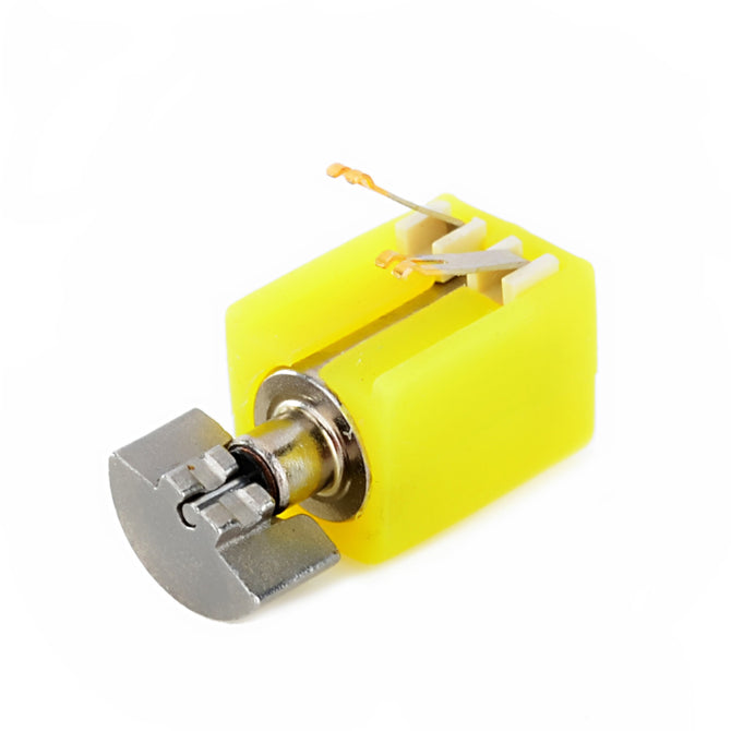 Jtron 4 x 6.5mm Mini Coreless Vibration Motor - Yellow (DC 3 V / 5 PCS)