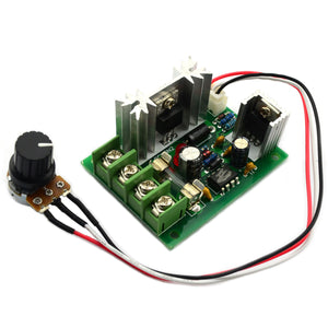 Jtron 12V / 24V / 30V 120W Controller / CCM5 PWM DC Motor Speed Controller w/ Fuses - Green + Silver