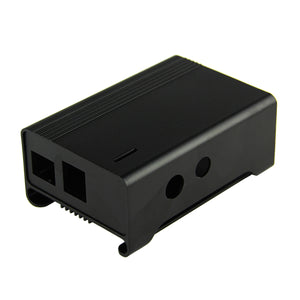 High Quality Protective Aluminum Alloy Case Enclosure Box for Raspberry PI Model B - Black