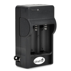 UltraFire U-672 600mA CR123A/16340 2-slot Battery Charger - Dark Red + Black (100~240V / US Plugs)