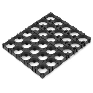 ABS 3-Hole 18650 Battery Holders - Black (10PCS)