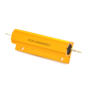 ZnDiy-BRY 100W100RJ Aluminum Alloy Resistor - Golden