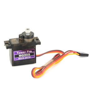 MG90S Metal Geared Micro Servo for Plane Helicopter Car Boat - Black
