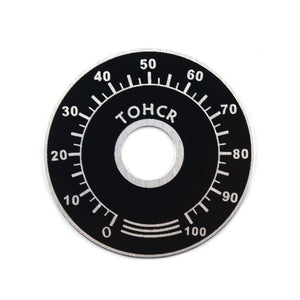 Jtron Potentiometer Scale Chip / Numeral Scale Chip - Black