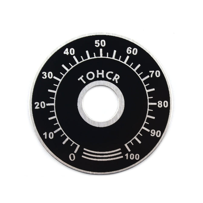 Jtron Potentiometer Scale Chip / Numeral Scale Chip - Black
