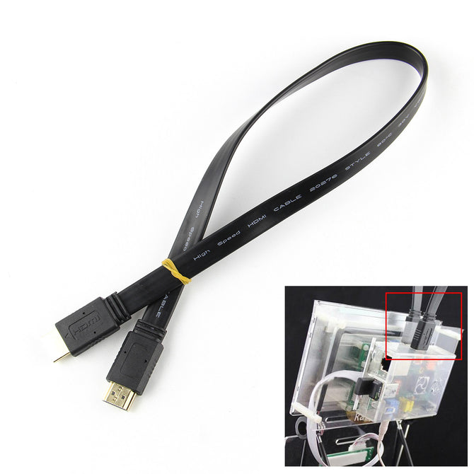 Specified HDMI Male to Male Cable for Raspberry PI - Black (40cm)