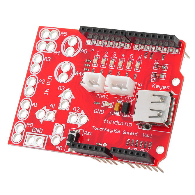 Funduino Makey Touch Key USB SHIELD Analog Touch Keyboard for Arduino