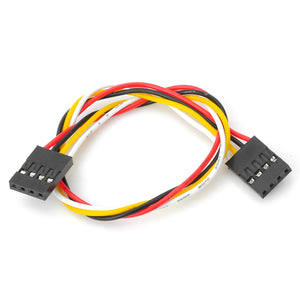 PVC 4-Pin Dupont Cable for Arduino - Black + Multicolored (22cm)