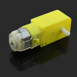 Jtron DC Gear Motor / Magnetic Anti-interference Smart Car Chassis - Yellow + Silver (DC 3~6V)