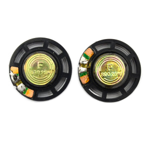 Jtron DIY 29mm 8 Ohms 0.25W Small Speaker - Black + Bronze (Pair)