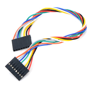 8 Pin 2.54 Pitch Dupont Wire - Multicolored (21cm)