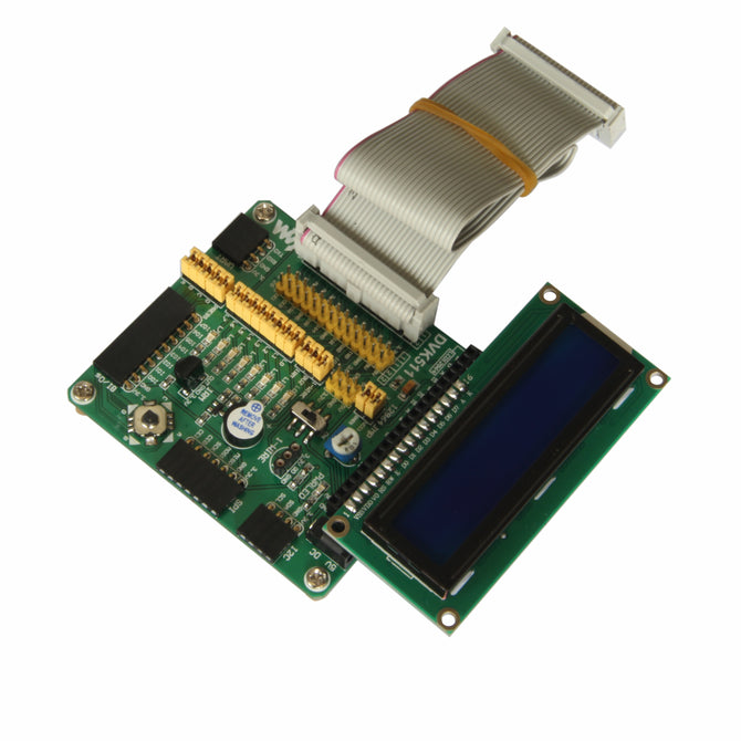 Waveshare Expansion Development Board + LCD1602 2.2" LCD Board + 26Pin Data Cable for Raspberry Pi