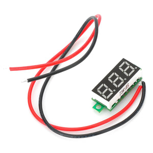 Two-Line 3-Digital DC Voltmeter - Multicolored (2.4~30V)