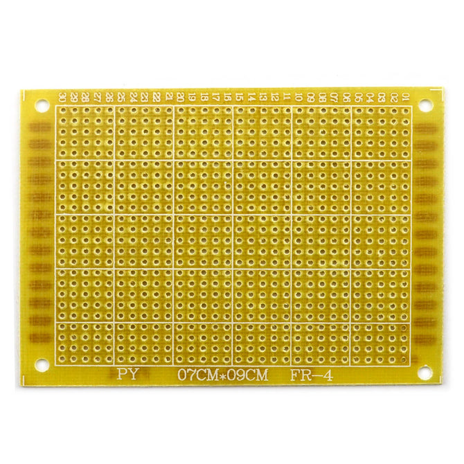 Jtron 9 x 7cm Universal Glass Board - Yellow
