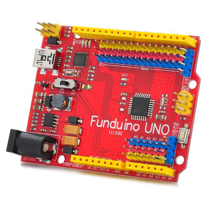 Funduino UNO ATmega328P Development Board - Red