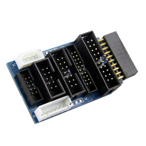 J-LINK V8 Adapter Plate/ ARM JTAG Adapter Plate - Black + Blue