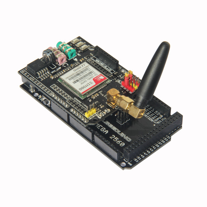 SIM900 Arduino Quadband GSM/GPRS Shield Wireless Extension Board Module+Mega 2560 R3 ATmega2560-16AU