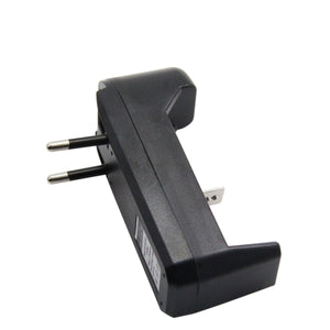 Single-Slot Battery Charger for 3.6V / 3.7V 18650, 14500, 17500, 16340 (100~240V / EU Plug)