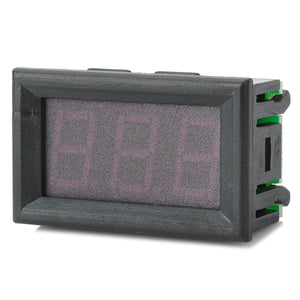 2-Wire 3-Digit AC Digital Voltmeter - Black