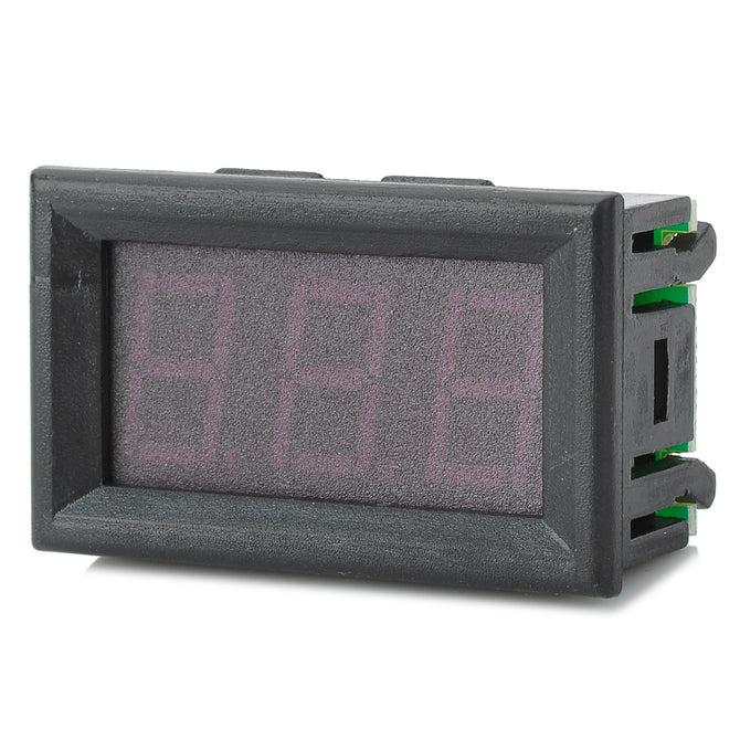 2-Wire 3-Digit AC Digital Voltmeter - Black