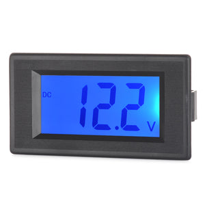 SJ-LCD-DC5315A DC 0~100V LCD Display Voltmeter - Black + Green