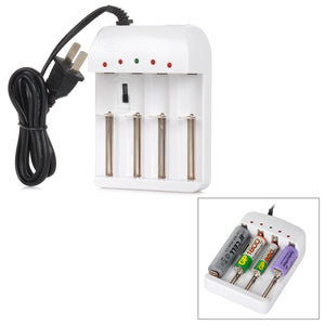 NANFU 1412W US Plugs Multi-purpose Battery Charger - Black + White (100~240V)
