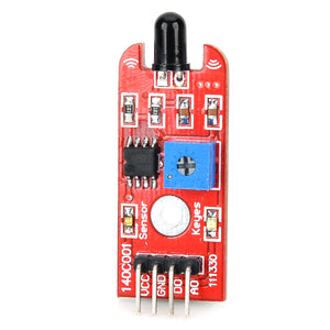 Flame 760nm~1100nm Light Detector Sensor for Arduino - Red