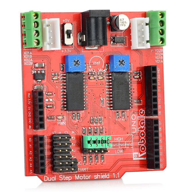 Robotale 2-CH Stepping Motor Driving Expansion Board for Arduino - Red