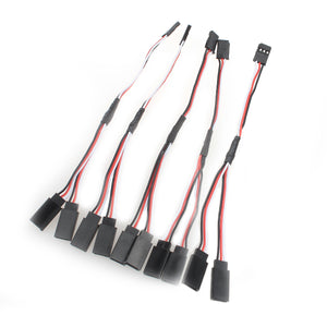 GDW AZ9 PVC 3-Pin Dupont Cable for Arduino - Black + white + Red (17cm / 5 PCS)
