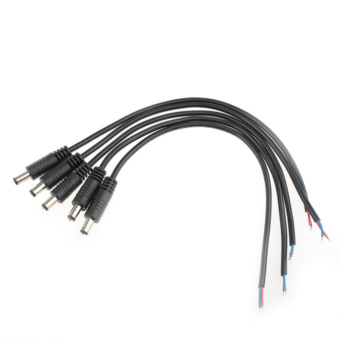 GDW AZ5 DC Button Power Plug for Arduino 2560 / 2560R3 / UNO / UNO R3 / 328 - Black (5 PCS)