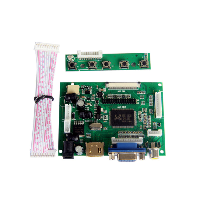 Chuangzhuo 2AV + VGA + HDMI 1.1 Driving Board for Raspberry Pi / Pcduino / Cubieboard - Green