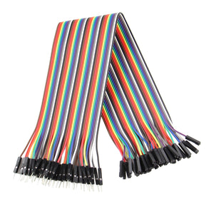 PVC Male to Female Arduino DuPont Cables - Multicolored (30cm)