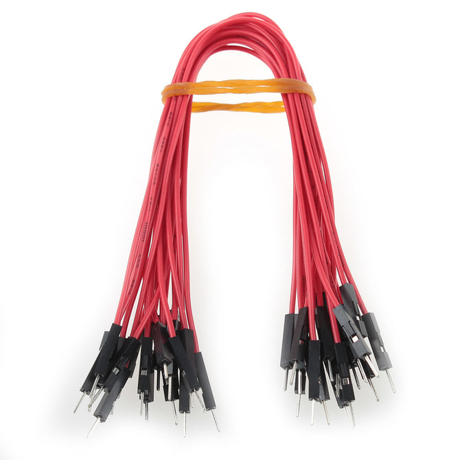 GDW AZ4 Universal Male to Male DuPont Cables Set for Arduino - Red (22.5cm / 40 PCS)