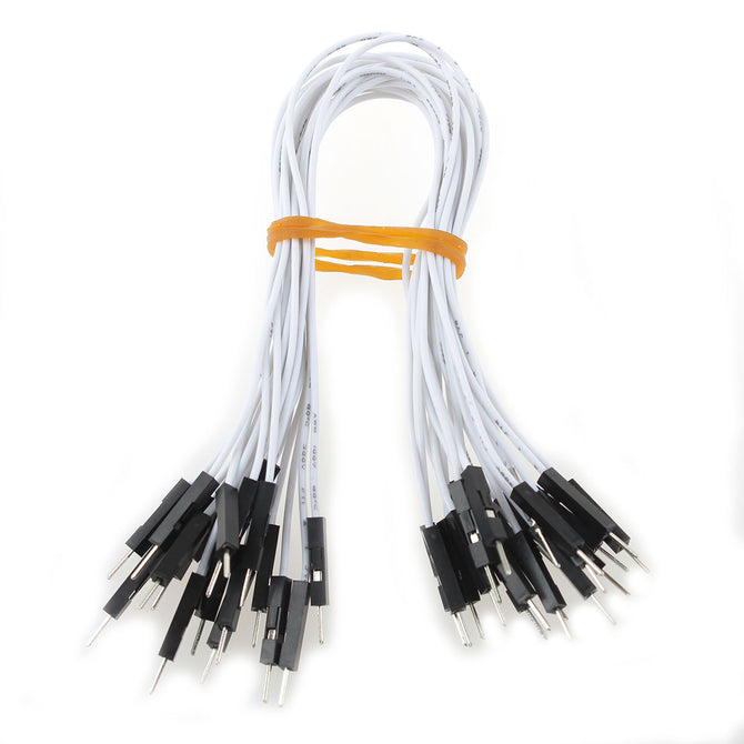 GDW AZ2 Universal Male to Male DuPont Cables Set for Arduino - White (22.5cm / 40 PCS)