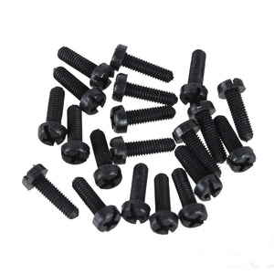 ZnDiy-BRY R205-310 M3 x 10 Plastic Nylon Screws for Multicopter Flight - Black (20PCS)