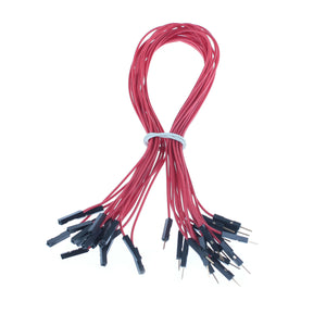 GDW AZ5 Male to Female DuPont Breadboard Jumper Wires for Arduino - Red (40 PCS / 31cm)