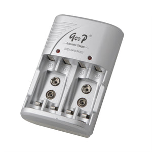 GOOD GD-802 Universal Charger for AAA / AA / 6F22 9V Ni-MH / Ni-Cd Battery - Grey (100~240V)