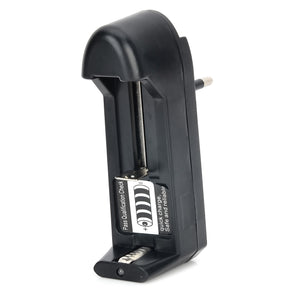 1-Slot Battery Charger for 18650, 14500, 16340, 18350 (EU/100~240V)