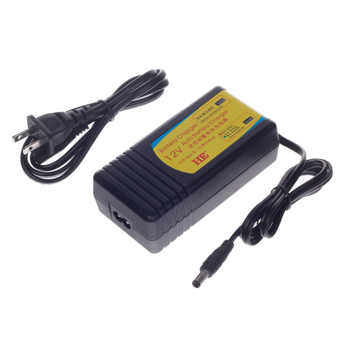 HB-130803 13.8V 3A 13.9W US Plugs Charger for Lead-Acid Battery - Black (100~240V / 5.5 x 2.1mm)
