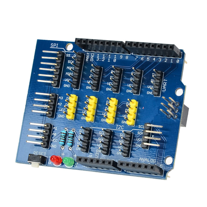 Robot / Bricks Sensor Extension Module for Arduino (Works with official Arduino Boards - Multicolor