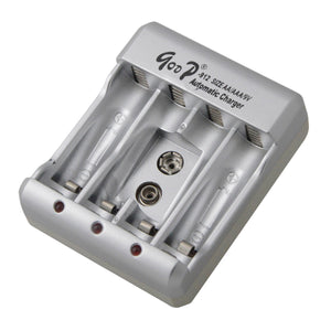 GOOD GD-912 Automatic Universal Charger for AAA / AA / 9V Ni-MH / Ni-Cd Battery - Grey (100-240V)