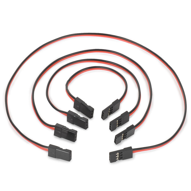 PVC + ABS APM2.5 Gyro / Receiver Connecting Servo Jumper Cables - Multicolored (4 PCS)
