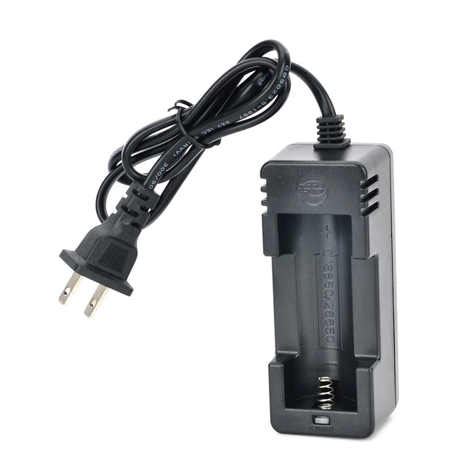 GH-X02 Convenient US Plugs Li-ion 18650 / 26650 Battery Charger - Black
