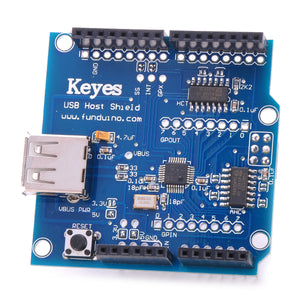 Funduino USB Host Shield Module Supports UNO MEGA for Google Android ADK - Blue