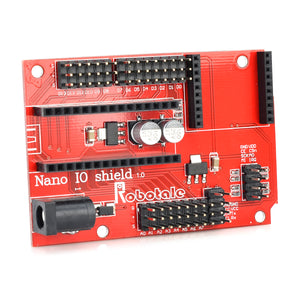 Nano 328P IO Sensor Wireless Expansion Board - Red (Works with Official Arduino Boards)
