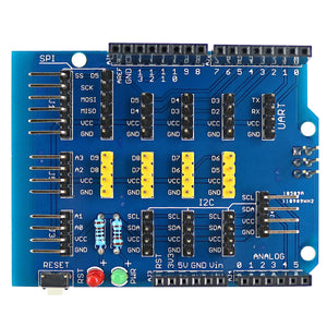Expansion Board Base Shield / Sensor Shield for Arduino - Blue + Black + Yellow