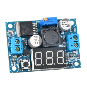 SJ-DC035-DASD Digital Display LM2596S Adjustable Step-down Voltage Regulator Module - Blue + Black
